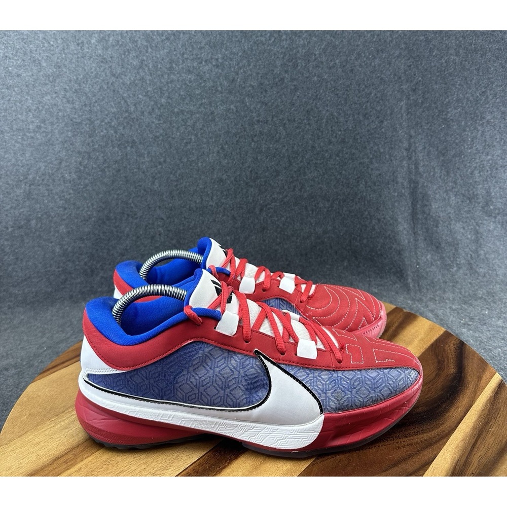 Nike Giannis Freak 5 Shoes Mens Size 8 By You Red Blue White HF0004-900 NikeID